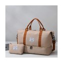 ZESTAW TORBA PODRÓŻNA DWUKOMOROWA Z KOSMETYCZKA 51X25X39CM T263K