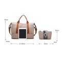 ZESTAW TORBA PODRÓŻNA DWUKOMOROWA Z KOSMETYCZKA 51X25X39CM T263K