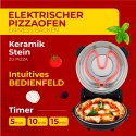 AD 6314 PIEC DO  PIZZY - ELEKTRYCZNY - 5 STO PNI REGULACJI TEM P.