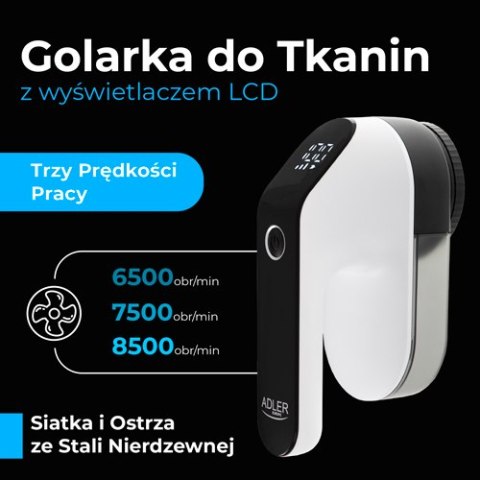 AD 9618 GOLARKA DO TKANIN Z WYŚWIETLACZEM LCD + DODATKOWE OSTRZE AD 9618 GOLARKA DO TKANIN Z WYŚWIETLACZEM LCD + DODATKOWE OSTRZE