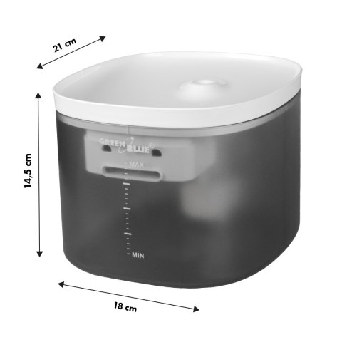 AUTOMATYCZNY DOZOWNIK DO WODY / POIDEŁKO DLA ZWIERZĄT GREENBLUE, 3L, USB 5V1A, GB392 AUTOMATYCZNY DOZOWNIK DO WODY / POIDEŁKO DLA ZWIERZĄT GREENBLUE, 3L, USB 5V1A, GB392