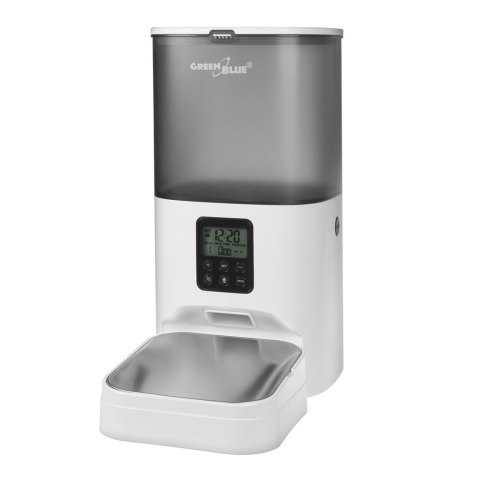 AUTOMATYCZNY DOZOWNIK / PODAJNIK KARMY DLA ZWIERZĄT GREENBLUE, 6L, USB 5V1A, GB393 AUTOMATYCZNY DOZOWNIK / PODAJNIK KARMY DLA ZWIERZĄT GREENBLUE, 6L, USB 5V1A, GB393