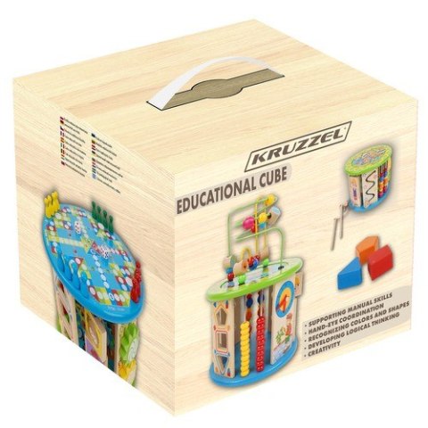 KOSTKA EDUKACYJNA DREWNIANA KRUZZEL 24670 KOSTKA EDUKACYJNA DREWNIANA KRUZZEL 24670