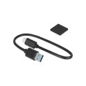 OBUDOWA DYSKU 2,5" SATA USB C 3.1 REBEL  PRZEŹROCZYSTA