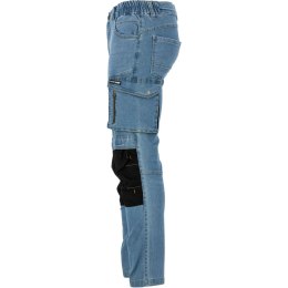 S PODNIE JEANSOWE JASNONIEB. STRETCH ZE WZMOC. ,M