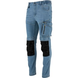 S PODNIE JEANSOWE JASNONIEB. STRETCH ZE WZMOC. ,S