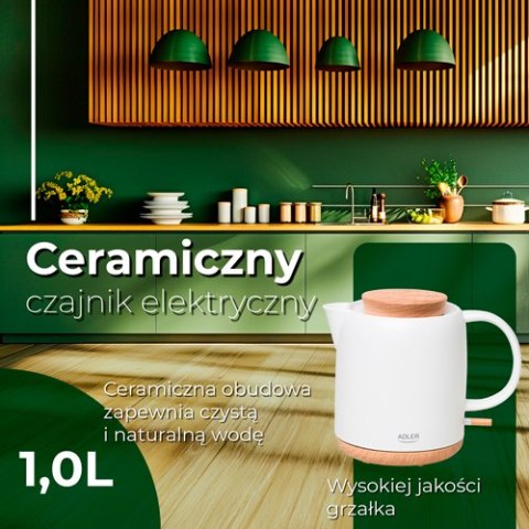 AD 1304 CZAJNIK CERAMICZNY ELEKTRYCZNY 1,0L AD 1304 CZAJNIK CERAMICZNY ELEKTRYCZNY 1,0L