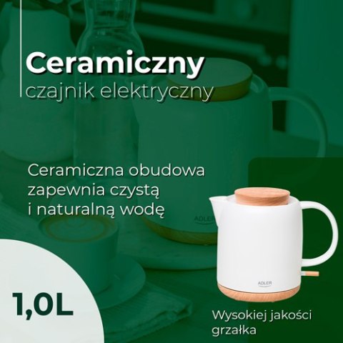 AD 1304 CZAJNIK CERAMICZNY ELEKTRYCZNY 1,0L AD 1304 CZAJNIK CERAMICZNY ELEKTRYCZNY 1,0L