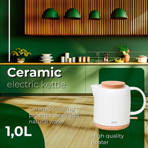 AD 1304 CZAJNIK CERAMICZNY ELEKTRYCZNY 1,0L AD 1304 CZAJNIK CERAMICZNY ELEKTRYCZNY 1,0L