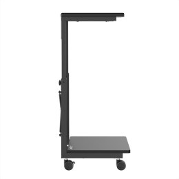 PODSTAWKA WÓZEK NA KÓŁKACH  POD KOM PUTER CPU Z  PÓŁKĄ NANORS, 80KG MAx, REGULOWANA WYSOKOŚĆ 550~850MM, RS430