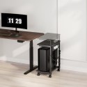 PODSTAWKA WÓZEK NA KÓŁKACH  POD KOM PUTER CPU Z  PÓŁKĄ NANORS, 80KG MAx, REGULOWANA WYSOKOŚĆ 550~850MM, RS430