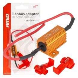 REZYSTOR CANBUS O PORNIK DO ŻARÓWEK LED 25? 25W AMIO-04093