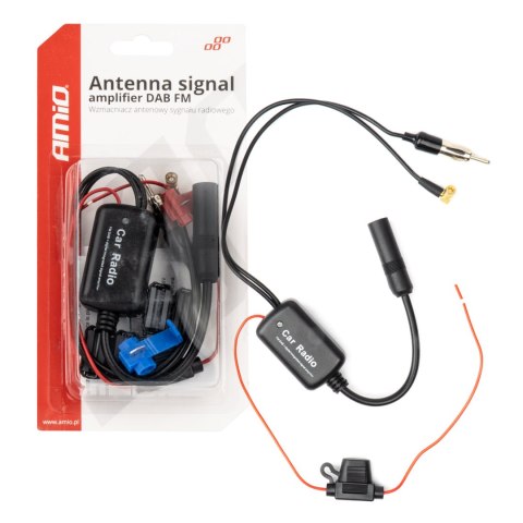 WZMACNIACZ ANTENOWY SYGNAŁU RADIOWEGO 12V DAB FM AMIO-04134 WZMACNIACZ ANTENOWY SYGNAŁU RADIOWEGO 12V DAB FM AMIO-04134