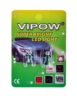 ŻARÓWKA SAMOCHODOWA 12V B8.5D- 1LED ZIELONA/BLISTER-2SZT