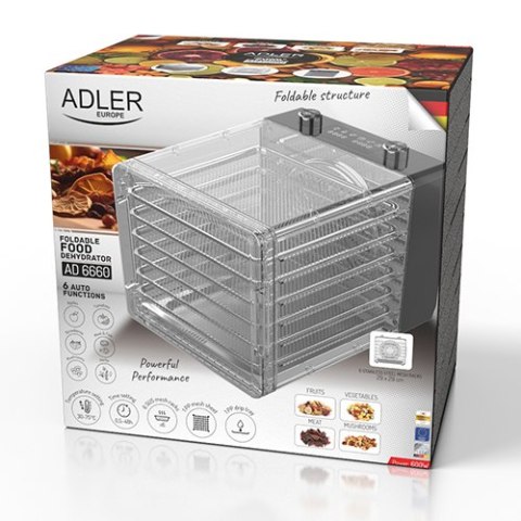 AD 6660 SUSZARKA DO GRZYBÓW, ZIÓŁ I ŻYWNOŚCI - DEHYDRATOR AD 6660 SUSZARKA DO GRZYBÓW, ZIÓŁ I ŻYWNOŚCI - DEHYDRATOR