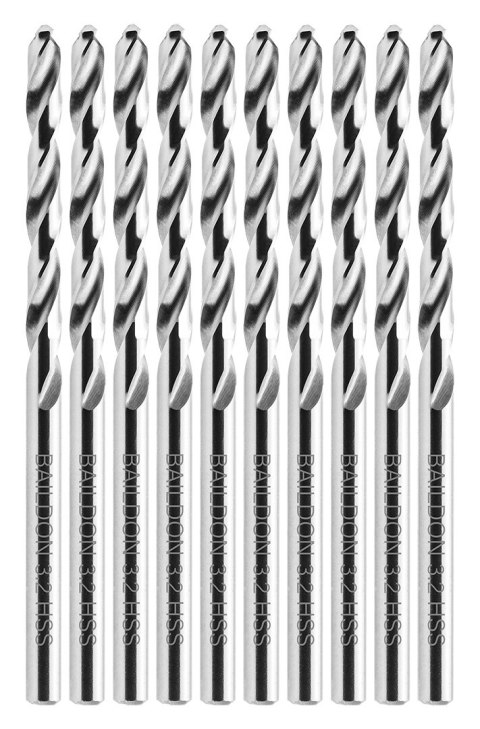WIERTŁO DO METALU BAILDON BASIC DIN 338 RN NWKA 3,2 MM, HSS (S), 65-36 MM WIERTŁO DO METALU BAILDON BASIC DIN 338 RN NWKA 3,2 MM, HSS (S), 65-36 MM
