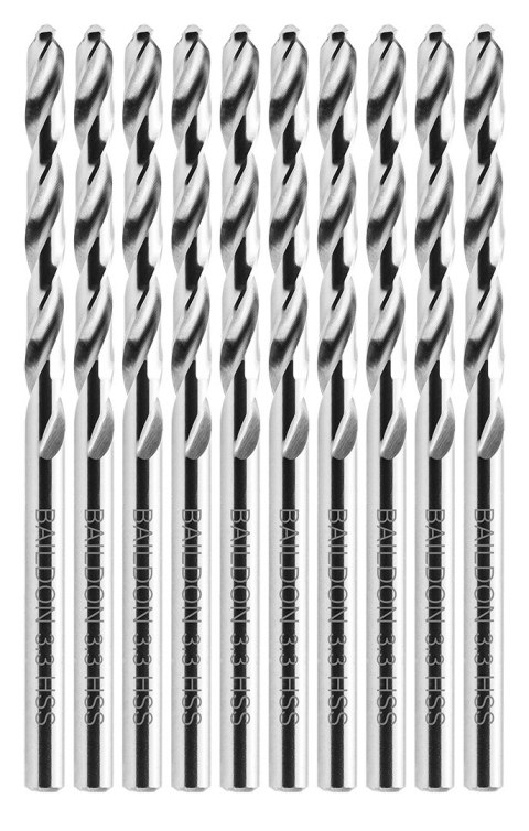 WIERTŁO DO METALU BAILDON BASIC DIN 338 RN NWKA 3,3 MM, HSS (S), 65-36 MM WIERTŁO DO METALU BAILDON BASIC DIN 338 RN NWKA 3,3 MM, HSS (S), 65-36 MM