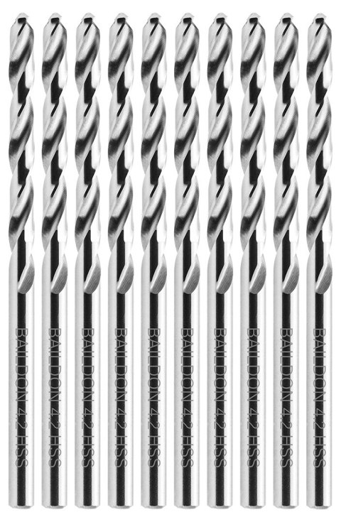 WIERTŁO DO METALU BAILDON BASIC DIN 338 RN NWKA 4,2 MM, HSS (S), 75-43 MM WIERTŁO DO METALU BAILDON BASIC DIN 338 RN NWKA 4,2 MM, HSS (S), 75-43 MM