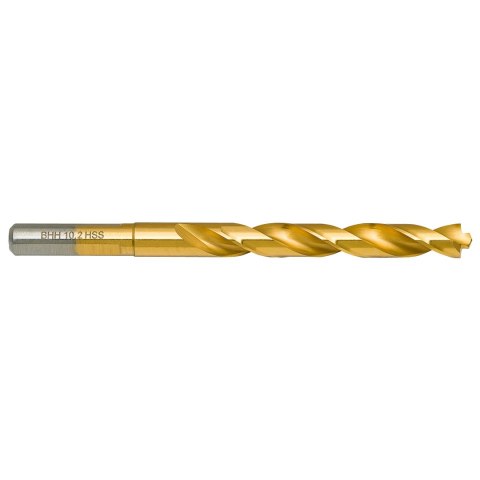WIERTŁO DO METALU BAILDON DIN 338 RN 10,2 MM, HSS TIN (S), 133-87 MM (CHWYT 3- PŁASZCZYZNOWY)