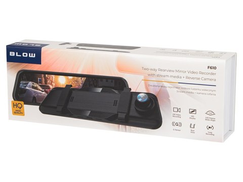 78-585# REJESTRATOR VIDEO BLACKBOx DVR F610 BLOW LUSTERKO + KAMERA TYŁ 78-585# REJESTRATOR VIDEO BLACKBOx DVR F610 BLOW LUSTERKO + KAMERA TYŁ