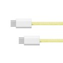 KABEL USB TY PU C - USB TY PU C 60 W 1 M ŻÓŁTY KRUGER&MATZ BASIC
