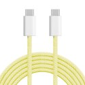 KABEL USB TY PU C - USB TY PU C 60 W 1 M ŻÓŁTY KRUGER&MATZ BASIC
