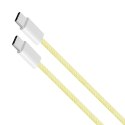 KABEL USB TY PU C - USB TY PU C 60 W 1 M ŻÓŁTY KRUGER&MATZ BASIC