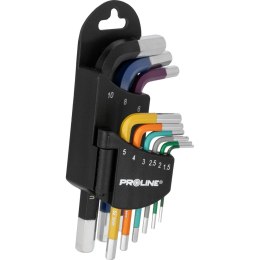 KLUCZE IMBUSOWE K PL.9SZT, 1.5-10MM, S2,  PROLINE