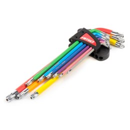 KLUCZE TORx ExTRA DŁUGIE ZESTAW IMBUSY ZESTAW 9 SZT. S2 AMIO-04301