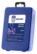 KOM PLET WIERTEŁ DO STALI I ŻELIWA NWKA INOX M-19, 1,0-10,0 MM, SZLIFOWANE, HSS-E CO5 (19 SZT.)