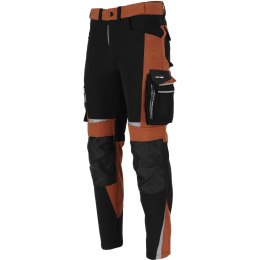 S PODNIE STRETCH BRĄZOWO-CZARNE, 