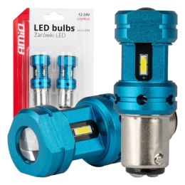 ŻARÓWKI LED CANBUS 1157 BAY15D  P21/5W 4SMD 1860 WHITE 12V 24V AMIO-04253