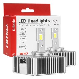 ŻARÓWKI ŻARNIKI LED SERIA D-BASIC D5S 6000K CANBUS AMIO-03630