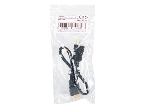92-688# PRZYŁĄCZE HDMI-HDMI 0,3M 4K 92-688# PRZYŁĄCZE HDMI-HDMI 0,3M 4K