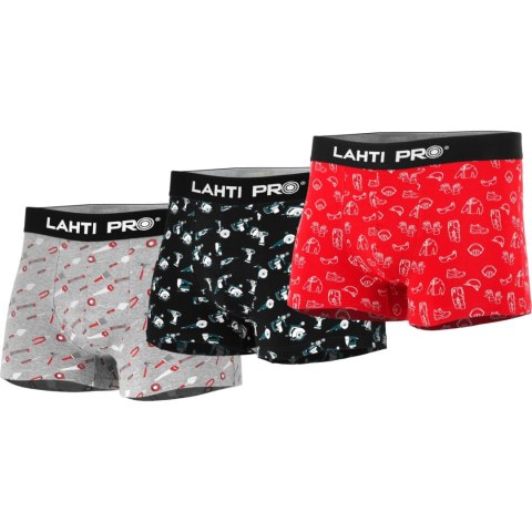 BOKSERKI MĘSKIE Z DRUK. MOTYWEM MIx, 3 PARY, "3xL", LAHTI BOKSERKI MĘSKIE Z DRUK. MOTYWEM MIx, 3 PARY, "3xL", LAHTI