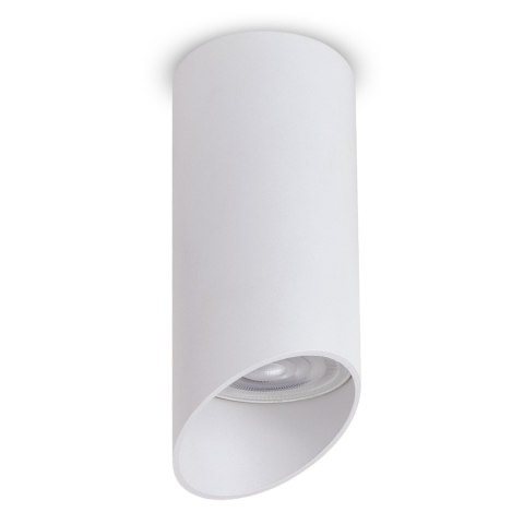 O PRAWA NATYNKOWA / TUBA MACLEAN,  PUNKTOWA, OKRĄGŁA, ALUMINIOWA, GU10, 55x130MM, KOLOR BIAŁY, MCE360 W