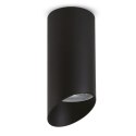 O PRAWA NATYNKOWA / TUBA MACLEAN,  PUNKTOWA, OKRĄGŁA, ALUMINIOWA, GU10, 55x130MM, KOLOR CZARNY, MCE360 B