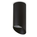 O PRAWA NATYNKOWA / TUBA MACLEAN,  PUNKTOWA, OKRĄGŁA, ALUMINIOWA, GU10, 55x130MM, KOLOR CZARNY, MCE360 B