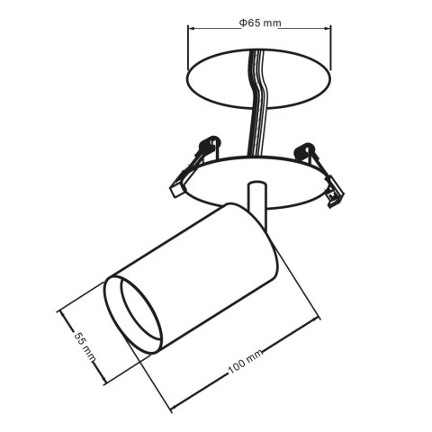 O PRAWA PODTYNKOWA / TUBA MACLEAN, PUNKTOWA, OKRĄGŁA, ALUMINIOWA, GU10, 55x100MM, KOLOR BIAŁY, MCE364 W O PRAWA PODTYNKOWA / TUBA MACLEAN, PUNKTOWA, OKRĄGŁA, ALUMINIOWA, GU10, 55x100MM, KOLOR BIAŁY, MCE364 W