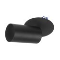 O PRAWA  PODTYNKOWA / TUBA MACLEAN,  PUNKTOWA, OKRĄGŁA, ALUMINIOWA, GU10, 55x100MM, KOLOR CZARNY, MCE364 B