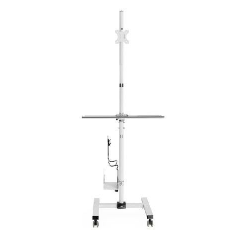 WÓZEK STAND PROFESJONALNY MACLEAN, MOBILNE STANOWISKO KOM PUTEROWE NA KÓŁKACH, MAx 17"-32", MAx 20KG, MC-793 W WÓZEK STAND PROFESJONALNY MACLEAN, MOBILNE STANOWISKO KOM PUTEROWE NA KÓŁKACH, MAx 17"-32", MAx 20KG, MC-793 W