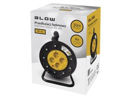 98-752# PRZEDŁUŻACZ SIECIOWY  PR-61 4-GNIAZDA Z UZIEMIENIEM 30M BĘBEN  PCV 3x1,5MM