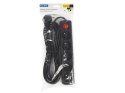 98-773# PRZEDŁUŻACZ SIECIOWY  PR-570WS P 5-GNIAZD Z UZIEMIENIEM+WYŁĄCZNIK 2M CZARNY 3x1,5MM