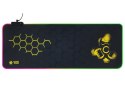 PODKŁADKA  POD KLAWIATURĘ I MYSZ TRACER GAMEZONE HExY1 RGB (80/30/0,4)