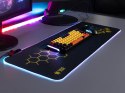 PODKŁADKA  POD KLAWIATURĘ I MYSZ TRACER GAMEZONE HExY1 RGB (80/30/0,4)