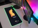 PODKŁADKA  POD KLAWIATURĘ I MYSZ TRACER GAMEZONE MAxI RGB (80/30/0,4)