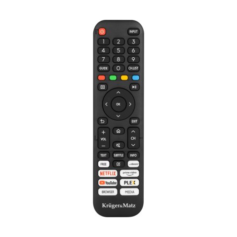 TELEWIZOR KRUGER&MATZ 32" HD SMART DVB-T2/S2 H.265 HEVC TELEWIZOR KRUGER&MATZ 32" HD SMART DVB-T2/S2 H.265 HEVC