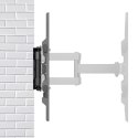UCHWYT DO TV MACLEAN, MAx VESA 600x400, 32-85", 60KG, REG.KĄTA W  PIONIE I  POZIOMIE,  PROFIL 65-390MM, CZARNY, MC-789