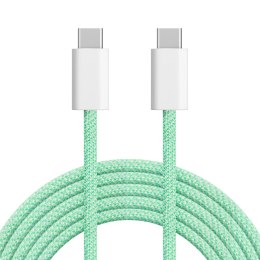 KABEL USB TY PU C - USB TY PU C 100 W 1 M ZIELONY KRUGER&MATZ BASIC