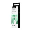 KABEL USB TY PU C - USB TY PU C 100 W 1 M ZIELONY KRUGER&MATZ BASIC